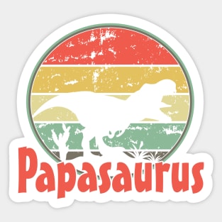 Papasaurus, papa, father, fathers day Sticker